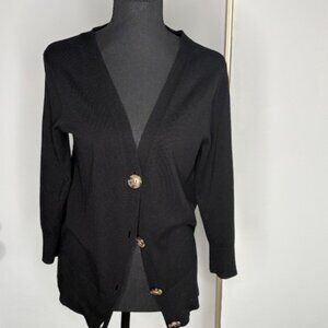 Black Cardigan Sweater